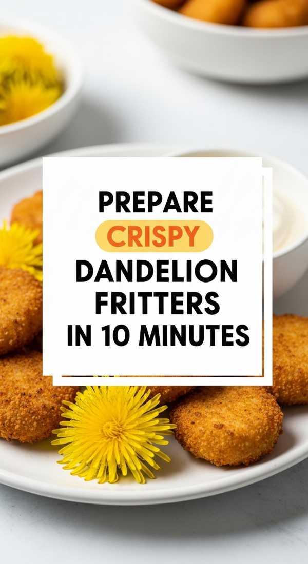 Prepare Crispy Dandelion Fritters In 10 Minutes 69fd8886f0abb
