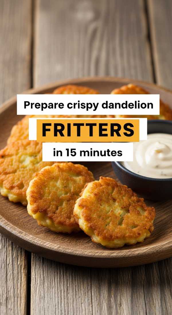 Prepare Crispy Dandelion Fritters In 15 Minutes 69f59f885dad1