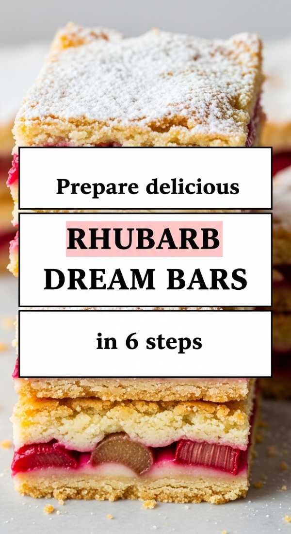 Prepare Delicious Rhubarb Dream Bars In 6 Steps 69fd8cbe13f9e