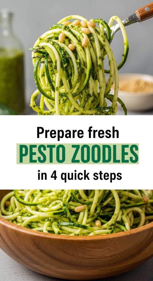 Taste the Sunshine: Essential Recipes for Your Best Summer Ever Prepare Fresh Pesto Zoodles In 4 Quick Steps 6a017dbbe9c70