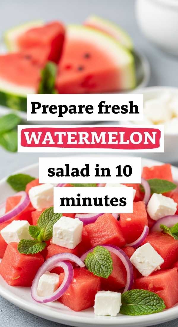 Prepare Fresh Watermelon Salad In 10 Minutes 69f6f4b81955f