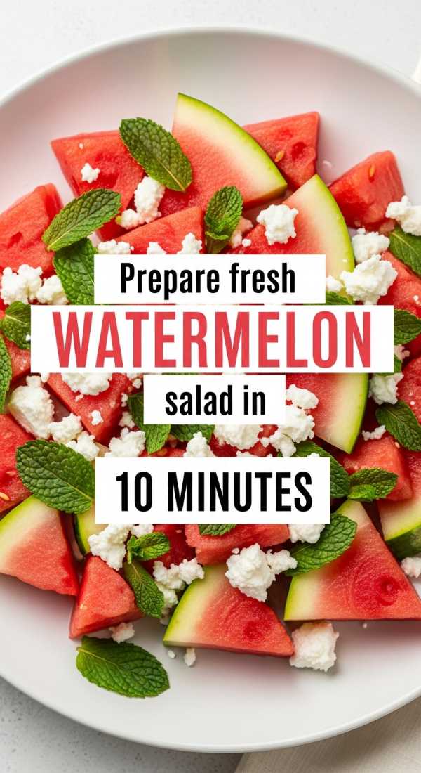 Prepare Fresh Watermelon Salad In 10 Minutes 6a06c3aa4d0de