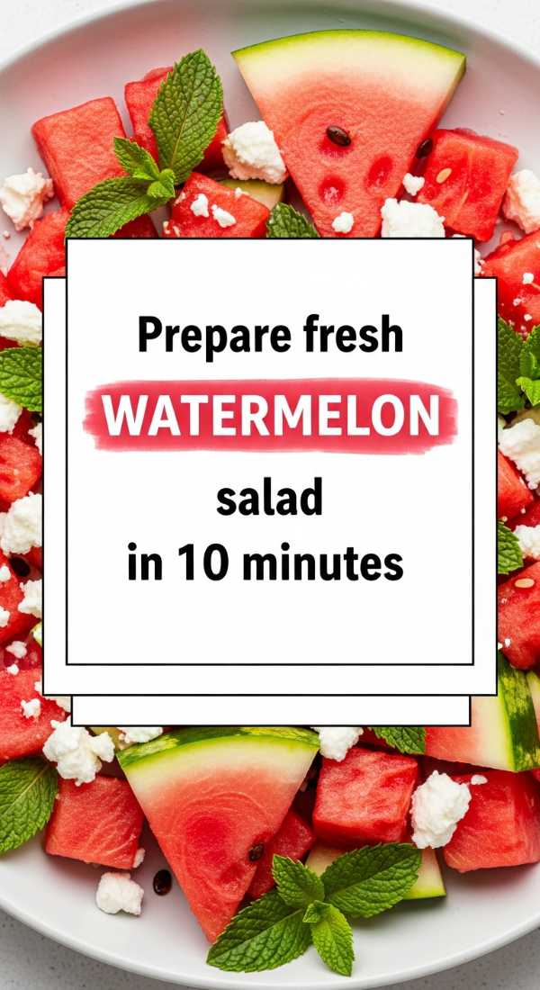 Sizzling Summer: Your Ultimate Guide to Crowd-Pleasing Party Food Prepare Fresh Watermelon Salad In 10 Minutes 6a070ce4bcbb8