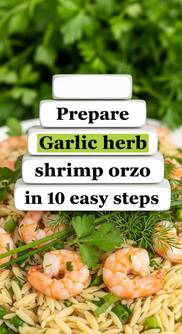 Prepare Garlic Herb Shrimp Orzo In 10 Easy Steps 69f5acd5904e3