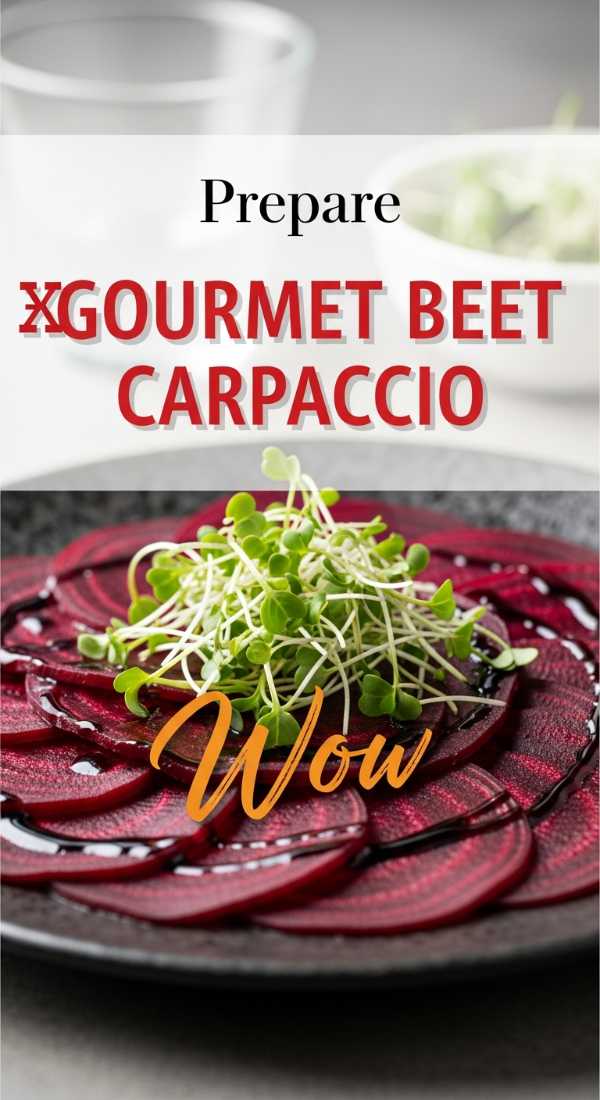 Prepare Gourmet Beet Carpaccio In 5 Minutes 6a00269d7e244