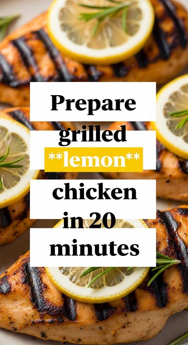 Prepare Grilled Lemon Chicken In 20 Minutes 6a14295003809