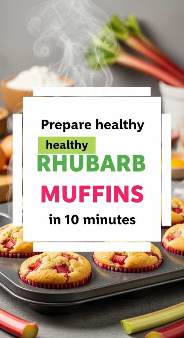 Quick Rhubarb Delights: From Crumble to Cake in Minutes Prepare Healthy Rhubarb Muffins In 10 Minutes 69fd888f477fb
