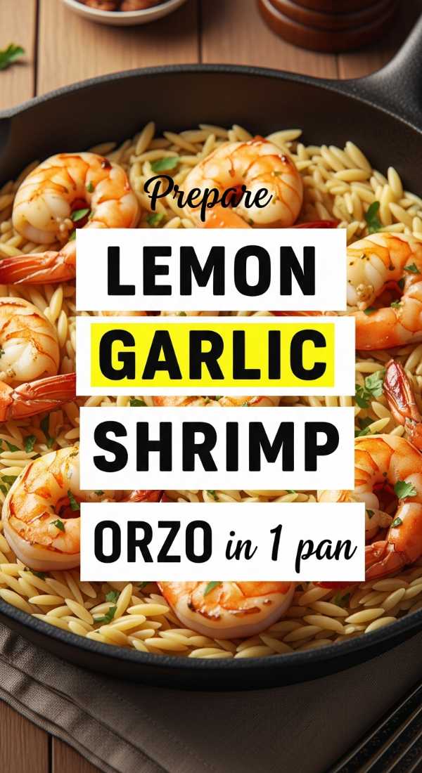 Prepare Lemon Garlic Shrimp Orzo In 1 Pan 69fc174bef0ad