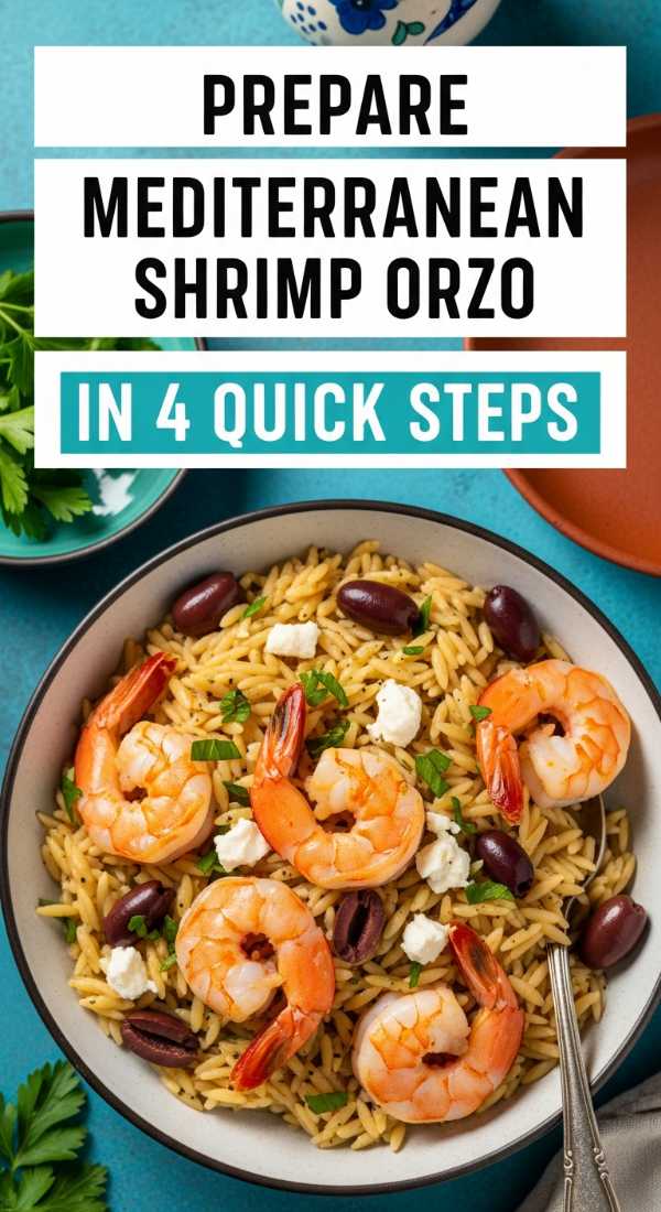 Prepare Mediterranean Shrimp Orzo In 4 Quick Steps 69f47a00e78b0