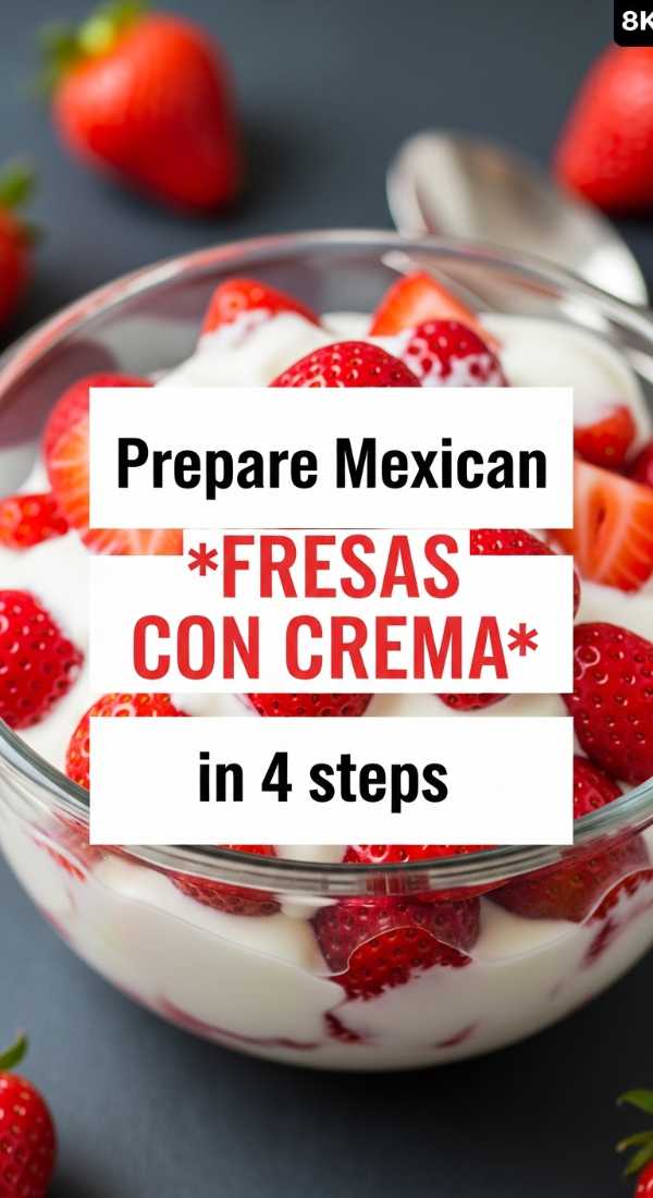Prepare Mexican Fresas Con Crema In 4 Steps 6a06ee53ad567