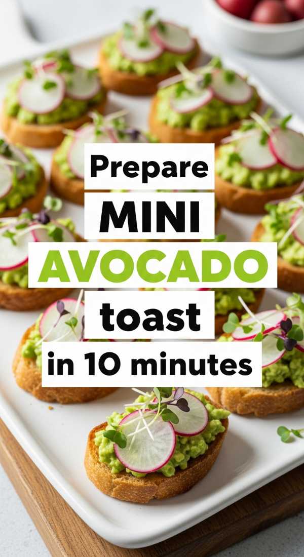 Prepare Mini Avocado Toast In 10 Minutes 6a142ebb39c73