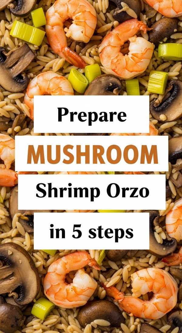 Prepare Mushroom And Leek Shrimp Orzo In 5 Steps 69f5acd72590e