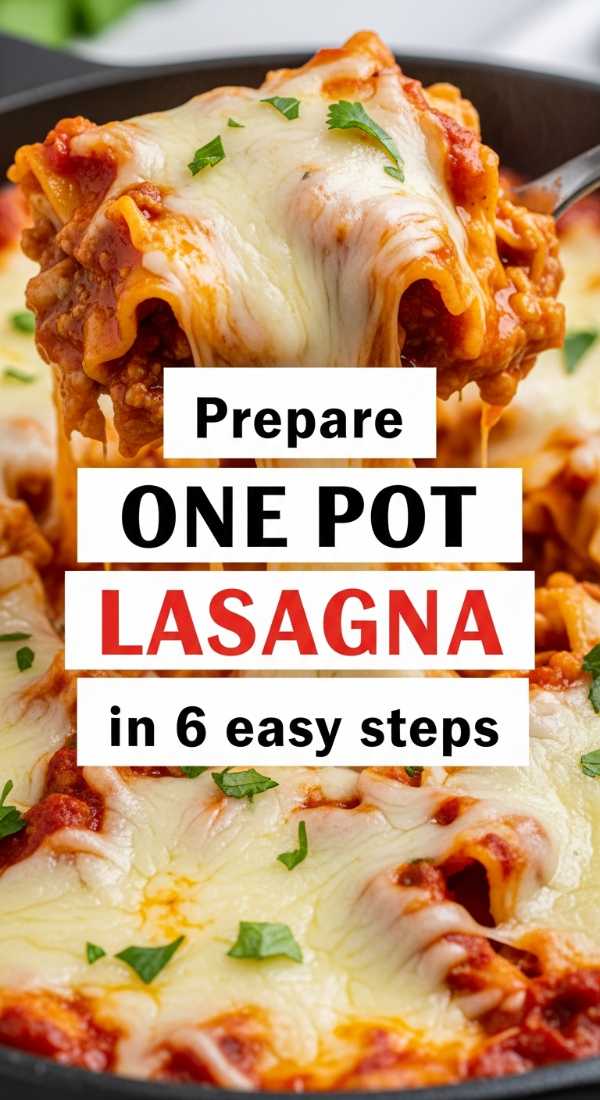 Prepare One Pot Lasagna In 6 Easy Steps 69f4475657221