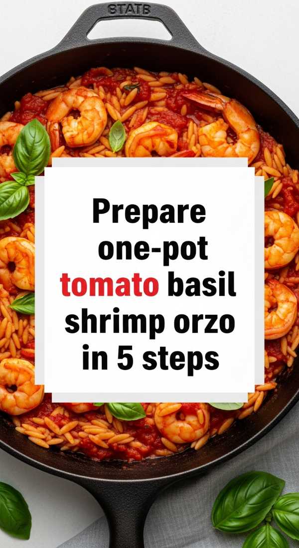 Prepare One Pot Tomato Basil Shrimp Orzo In 5 Steps 69f47b3f61578