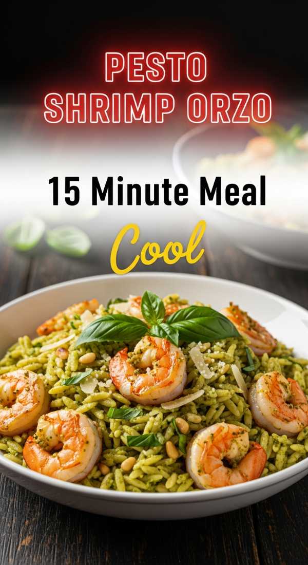 Prepare Pesto Shrimp And Orzo In 15 Minutes 69f5d524b1fb7