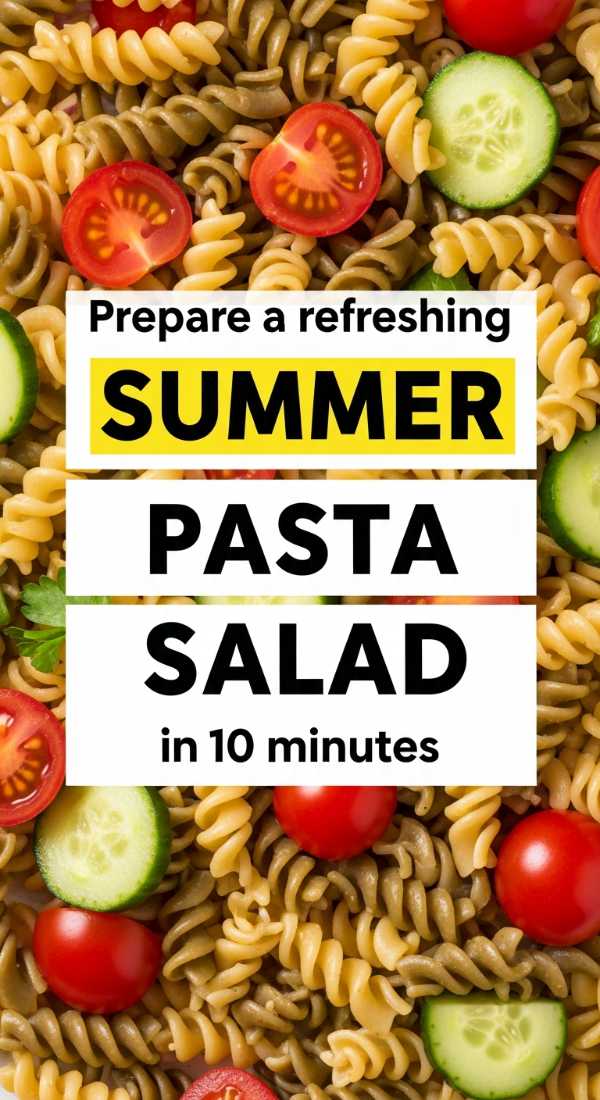 Prepare Refreshing Summer Pasta Salad In 10 Minutes 6a06cc00df725