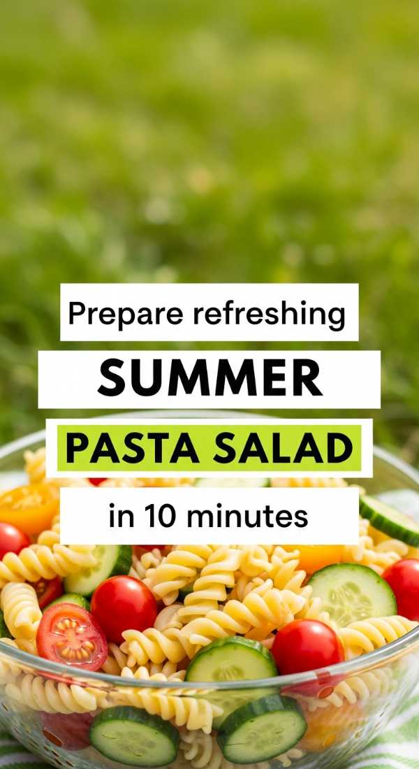 Prepare Refreshing Summer Pasta Salad In 10 Minutes 6a06d020be648