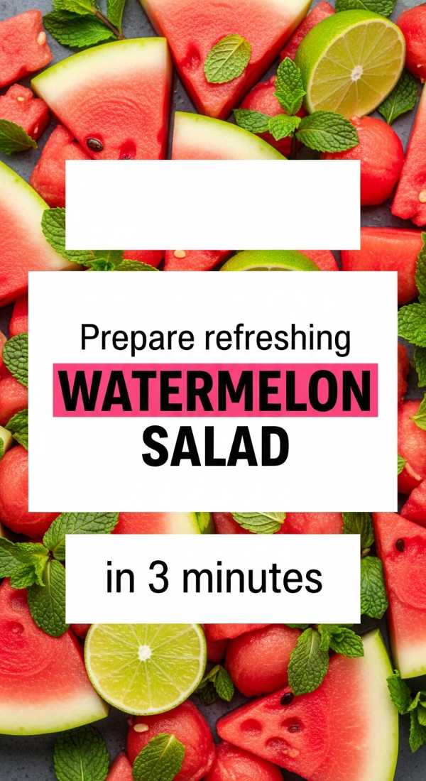 Prepare Refreshing Watermelon Salad In 3 Minutes 6a06c3b2e6074