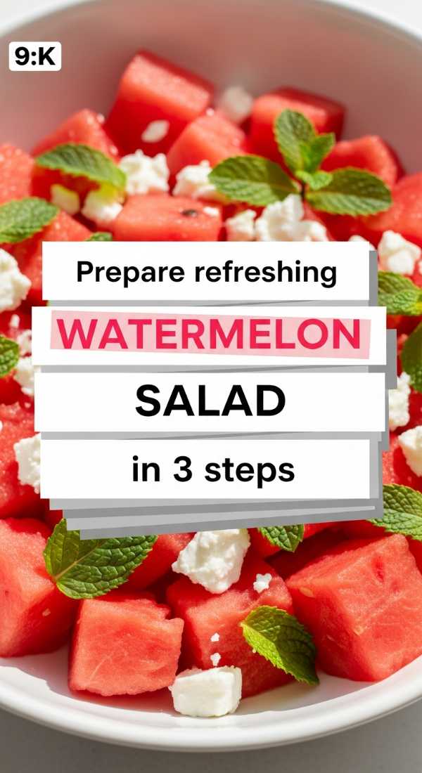 Prepare Refreshing Watermelon Salad In 3 Steps 6a06e6fabd5c5