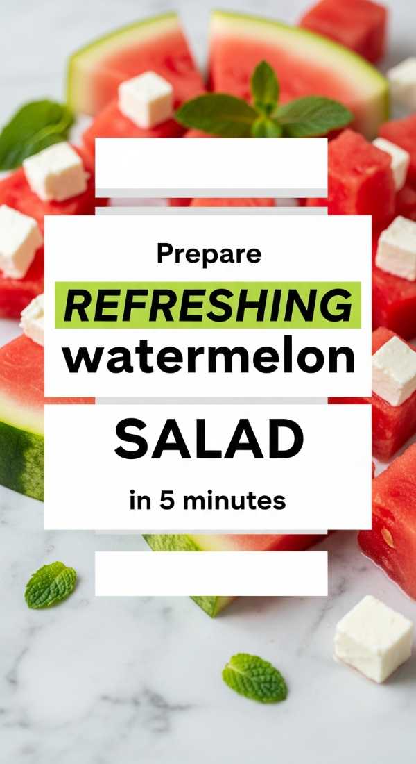 Prepare Refreshing Watermelon Salad In 5 Minutes 6a06bdcba3d43