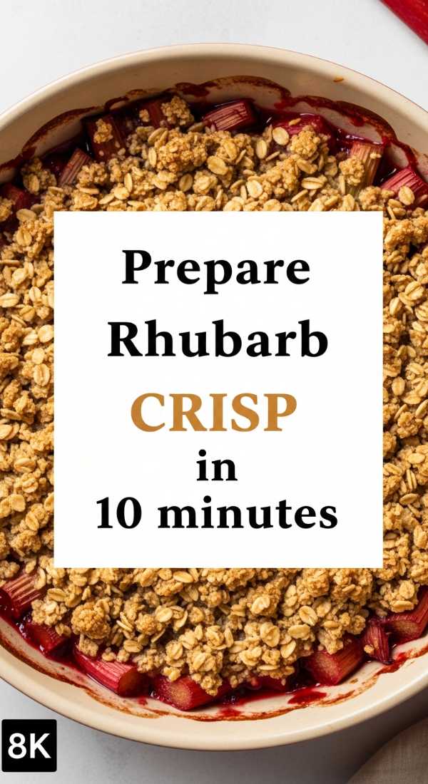 Pucker Up! The Ultimate Collection of Sweet & Tangy Rhubarb Recipes Prepare Rhubarb Crisp In 10 Minutes 69fc1914c798a
