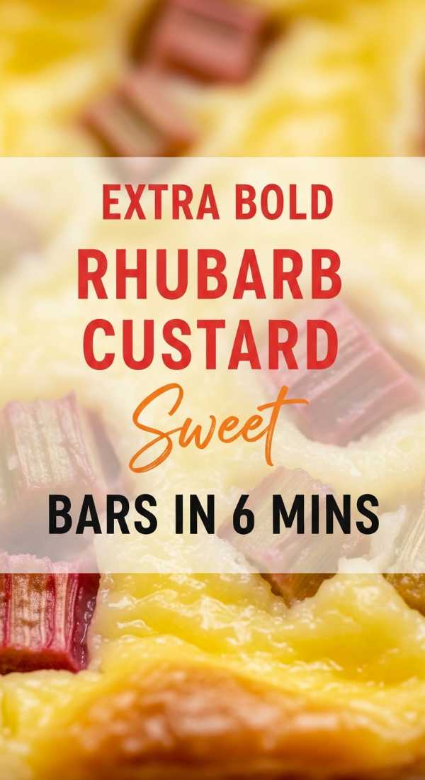 10 Irresistible Rhubarb & Strawberry Recipes for Your Spring Baking Prepare Rhubarb Custard Bars In 6 Minutes 6a002511552d1