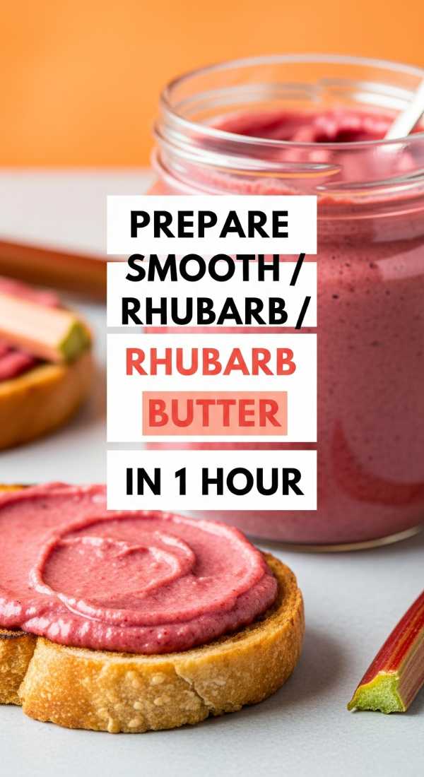 Red & Radiant: The Definitive Guide to Cooking with Rhubarb and Strawberries Prepare Smooth Rhubarb Butter In 1 Hour 69fd8ca7a6069