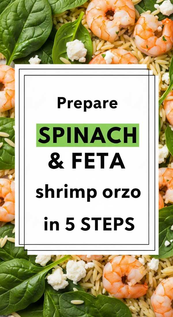 Prepare Spinach And Feta Shrimp Orzo In 5 Steps 69f47a0854543