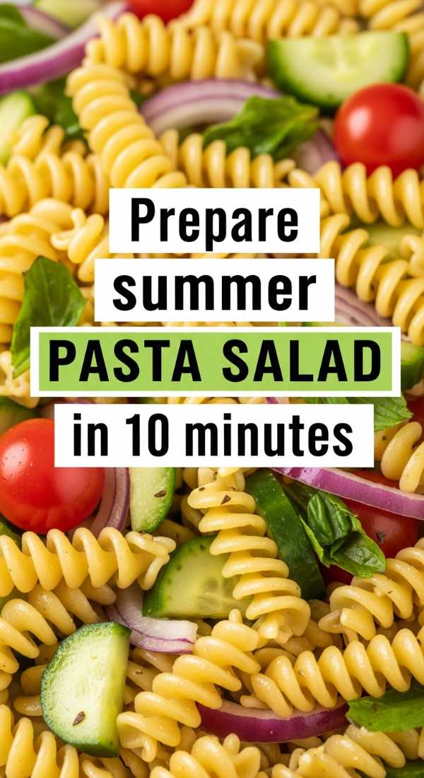 Prepare Summer Pasta Salad In 10 Minutes 6a06c2119d0e0
