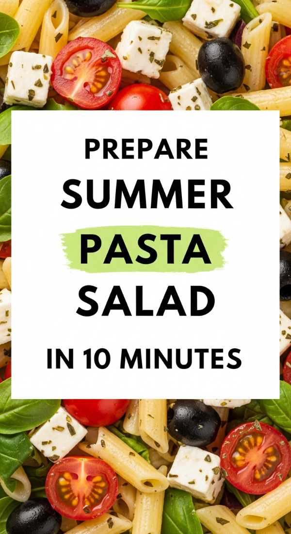 Prepare Summer Pasta Salad In 10 Minutes 6a070b8178ca5