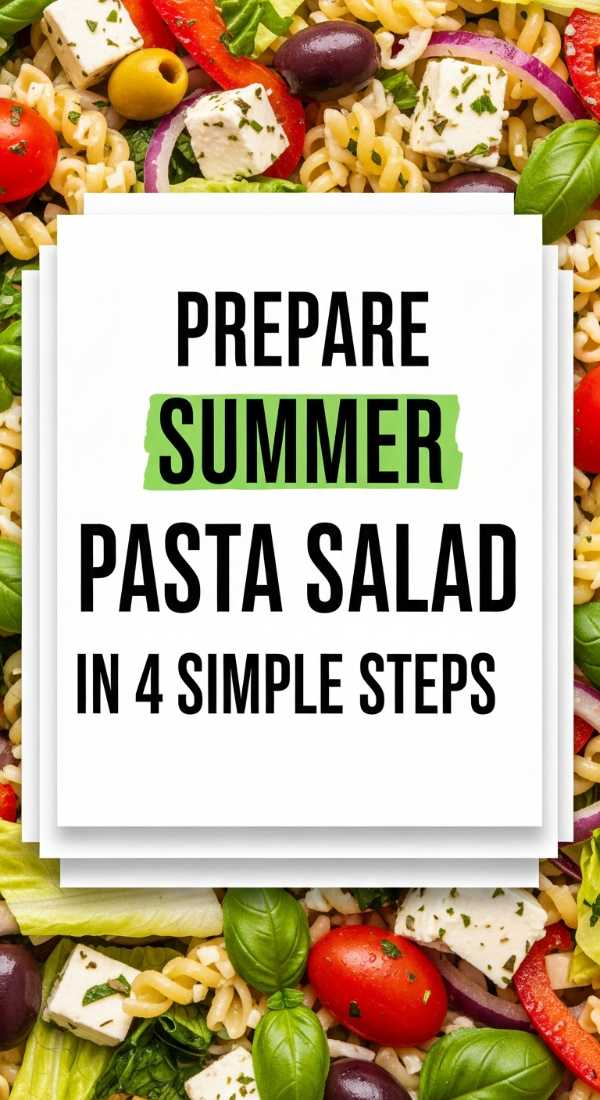 Prepare Summer Pasta Salad In 4 Simple Steps 69f4426372798