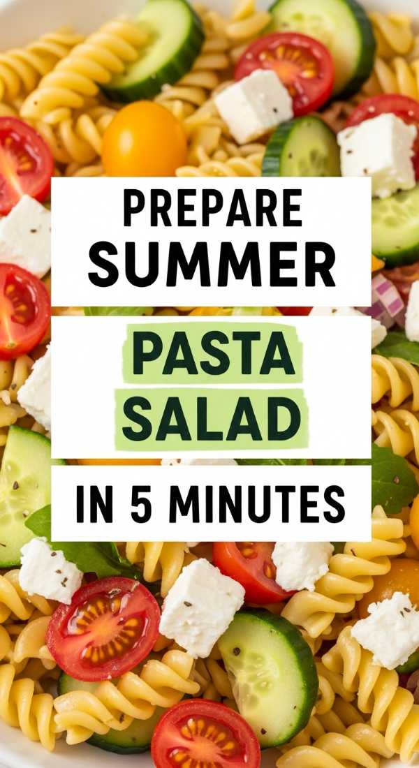 Prepare Summer Pasta Salad In 5 Minutes 69f4475718e58