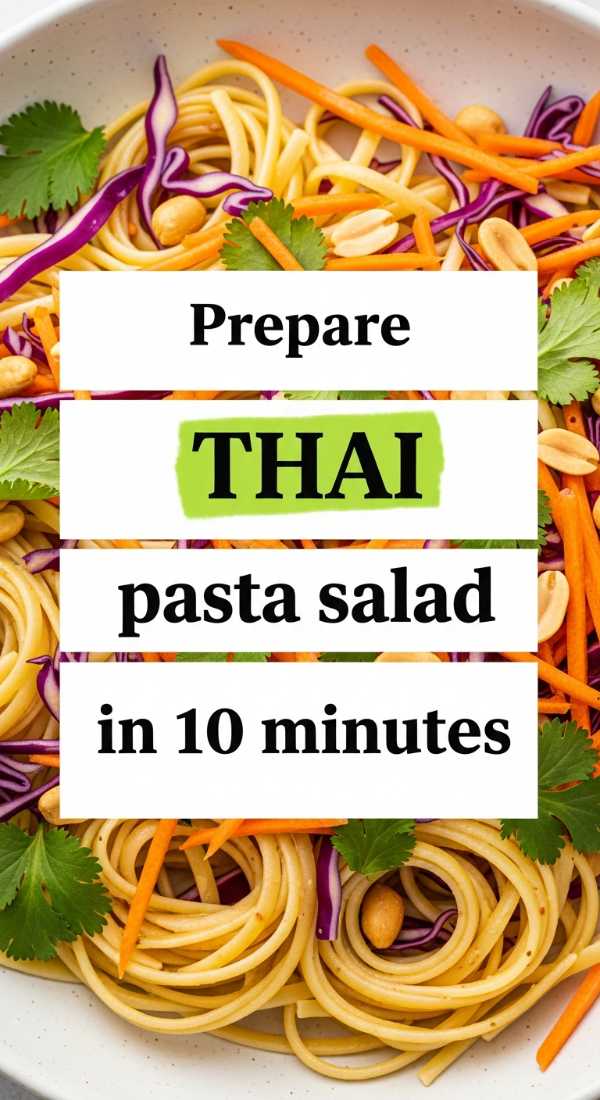 Prepare Thai Pasta Salad In 10 Minutes 6a1098bdf14cc