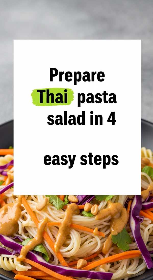 Carbs & Greens: The Ultimate Pasta and Salad Pairing Guide Prepare Thai Pasta Salad In 4 Easy Steps 6a1097d225998
