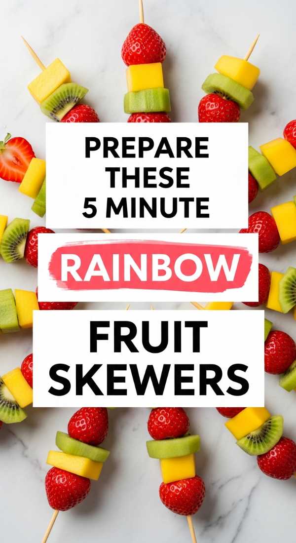 From Garden to Table: Refreshing Your Kitchen for the Sunny Season Prepare These 5 Minute Rainbow Fruit Skewers 6a10d077d3413