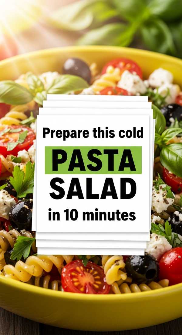 Prepare This Cold Pasta Salad In 10 Minutes 6a06cdd9a9f74