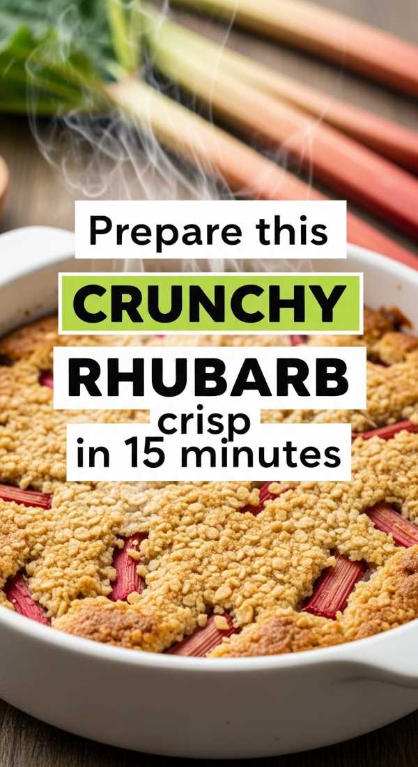 Prepare This Crunchy Rhubarb Crisp In 15 Minutes 69f47c7bc10b1