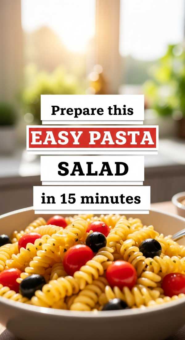 Beat the Heat: Refreshing Recipes and Summer Kitchen Essentials Prepare This Easy Pasta Salad In 15 Minutes 6a0703adb3ec6