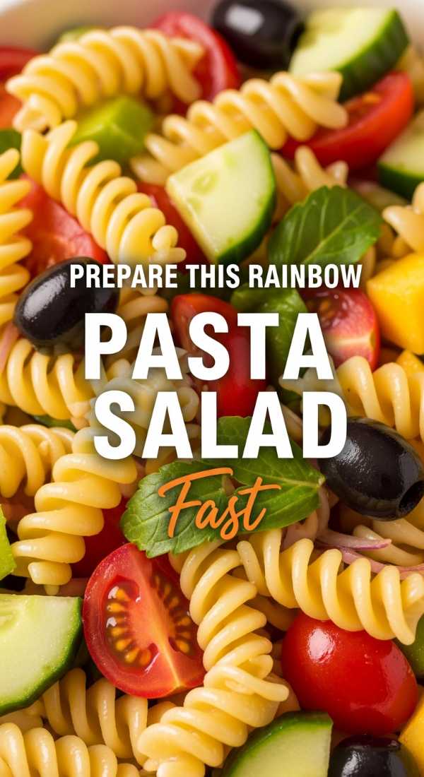 Prepare This Rainbow Pasta Salad In 10 Minutes 6a149b0c8543e
