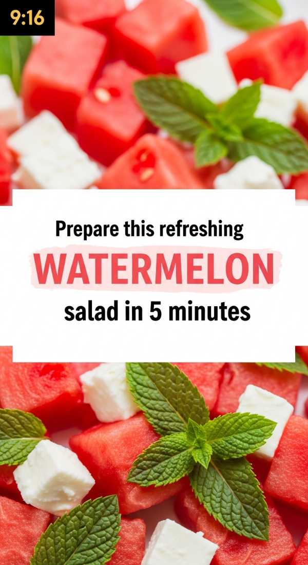 Prepare This Refreshing Watermelon Salad In 5 Minutes 6a06cdb7ddf7f