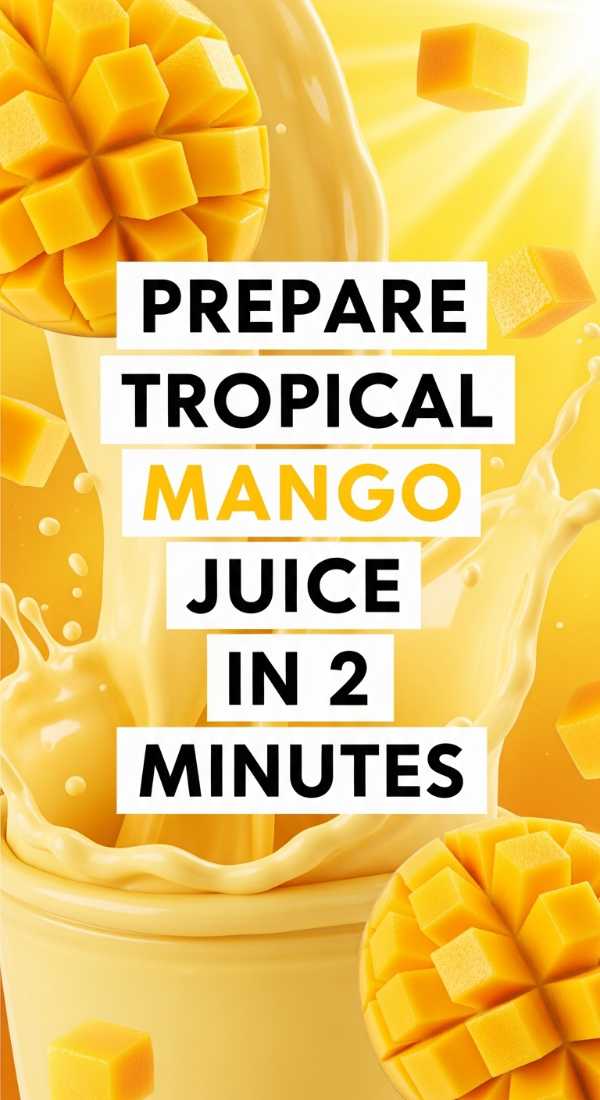 Prepare Tropical Mango Juice In 2 Minutes 69fc175b2a342
