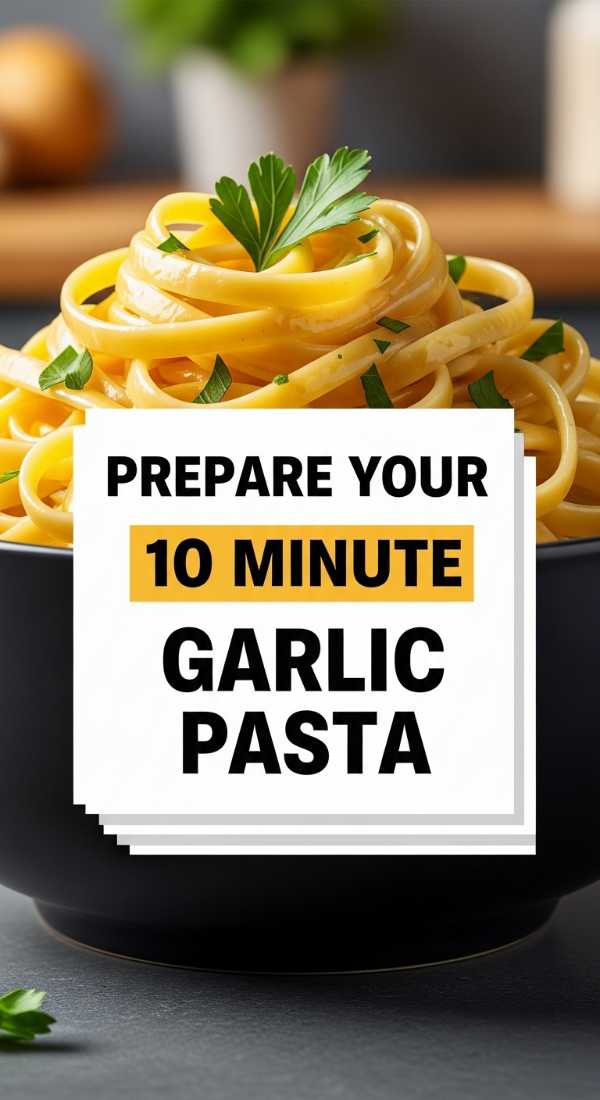 Prepare Your 10 Minute Garlic Pasta 69f6fdfeb4342