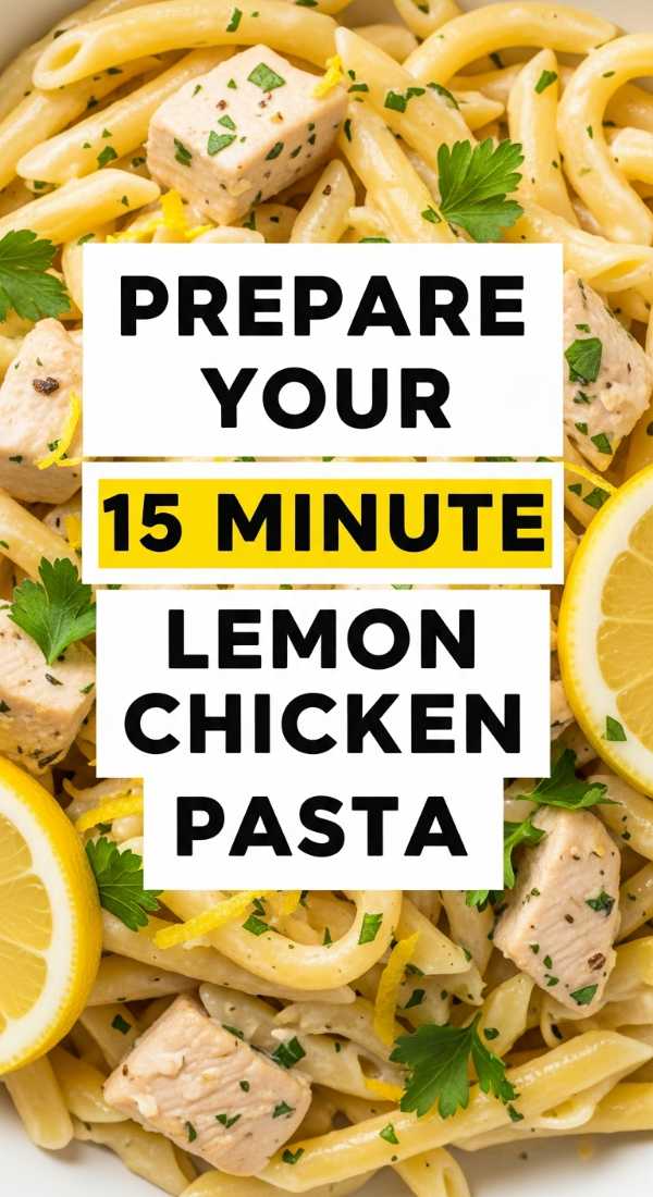 Prepare Your 15 Minute Lemon Chicken Pasta 6a04136cb19a0