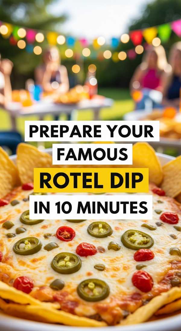 Sun-Drenched Flavors: Your Ultimate Handbook for Summer Entertaining Prepare Your Famous Rotel Dip In 10 Minutes 6a10952b67d79