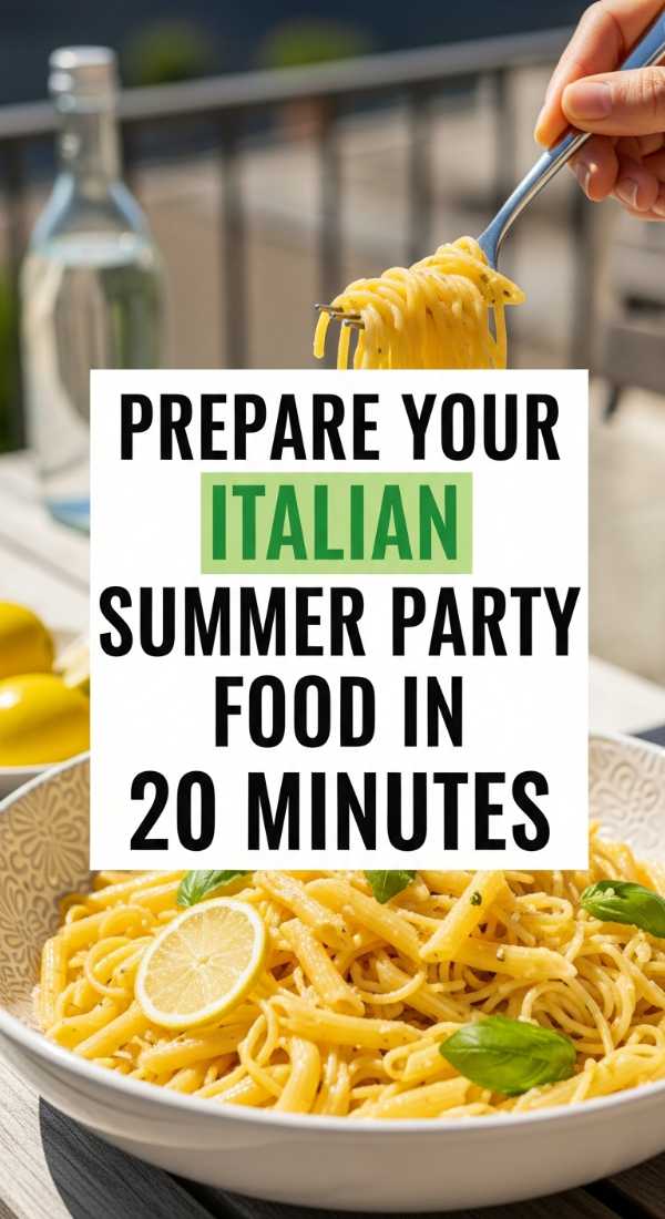 Sip, Snack, and Sun: How to Throw the Perfect Italian Summer Soiree Prepare Your Italian Summer Party Food In 20 Minutes 6a0deef5543bb