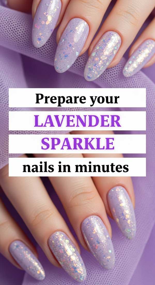 Prepare Your Lavender Sparkle Nails In Minutes 6a03312ae8dcc