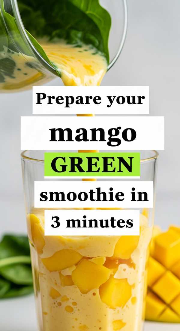 Prepare Your Mango Green Smoothie In 3 Minutes 69f47c7abca22