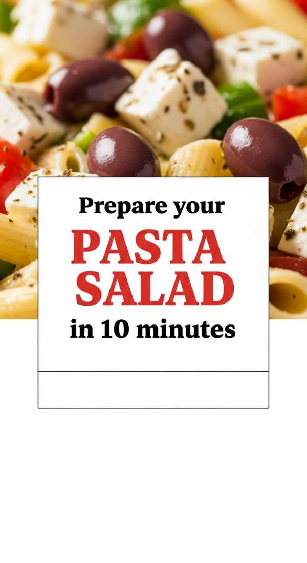 Prepare Your Pasta Salad In 10 Minutes 6a1097be9e284