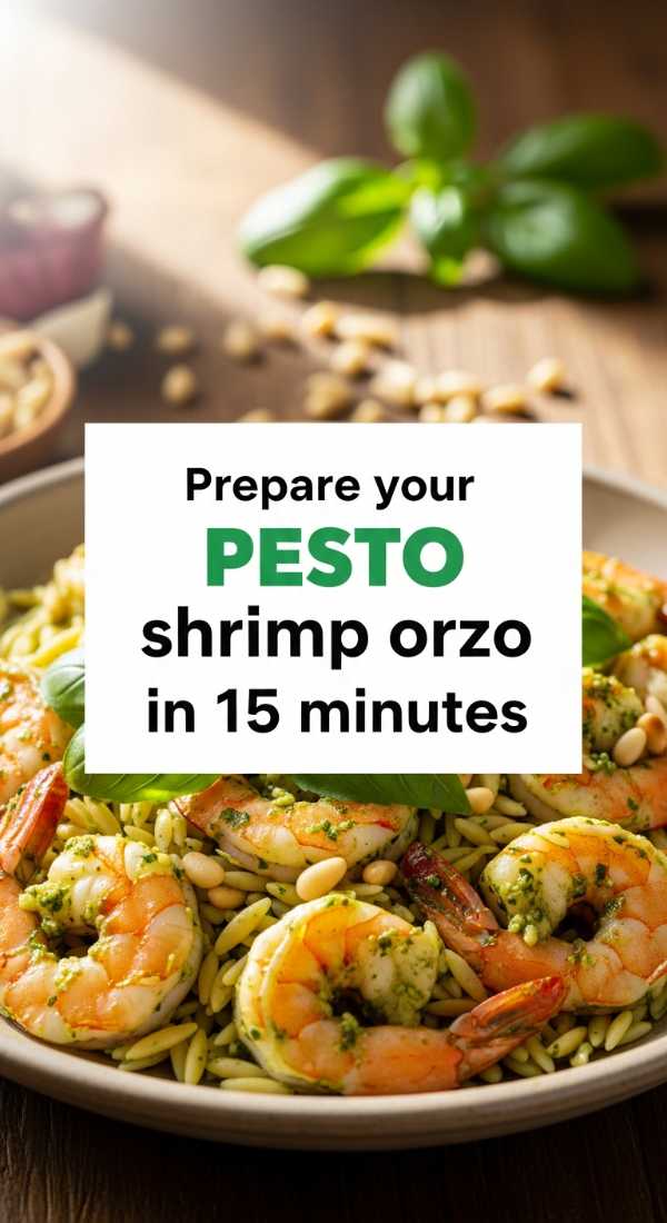 Prepare Your Pesto Shrimp Orzo In 15 Minutes 69f47b3e56a3c