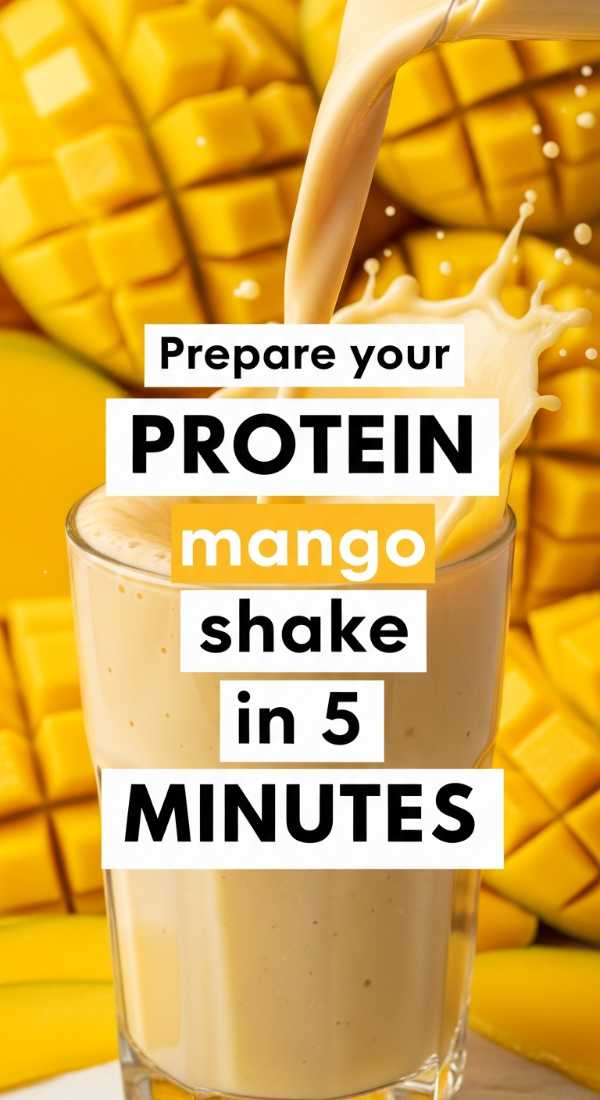 Prepare Your Protein Mango Shake In 5 Minutes 69f47b3bda578